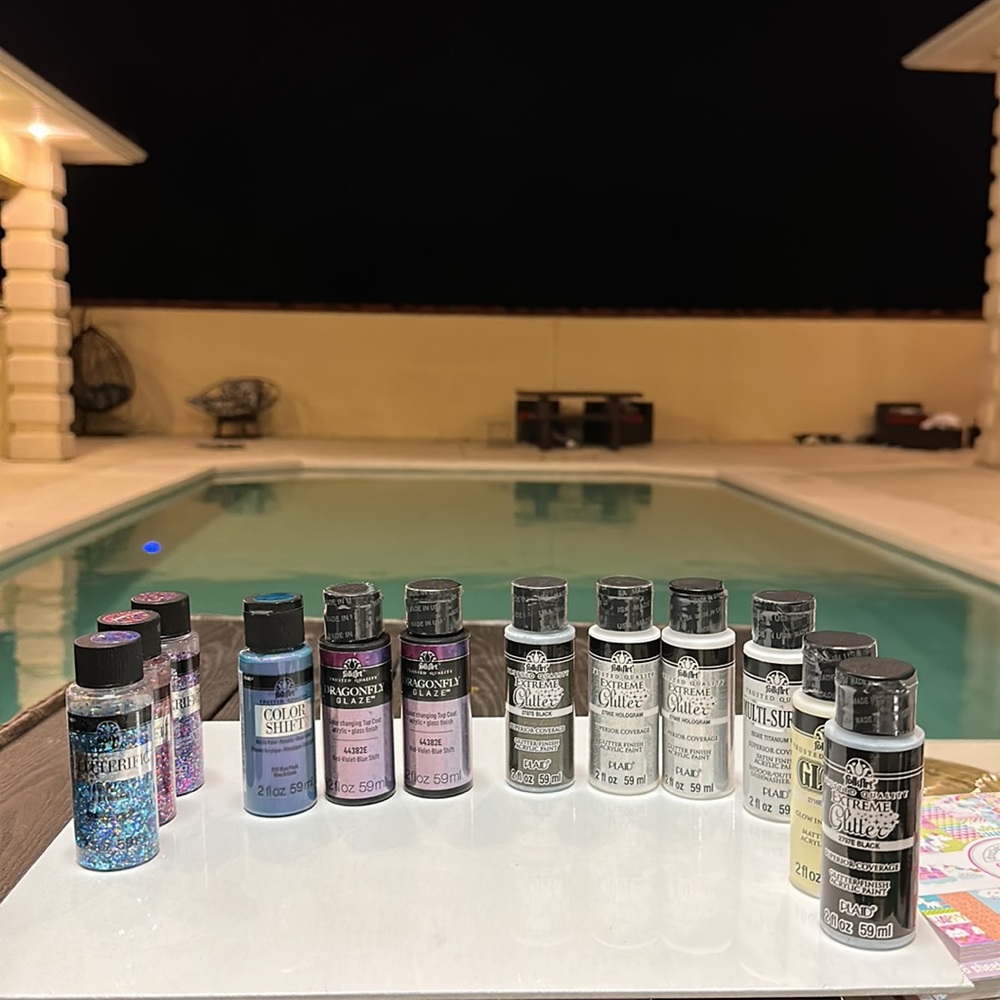 Folk art extreme glitter set